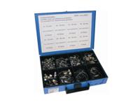 Dresselhaus slangklemmen assortiment sort.hose clamps. band+case stainless steel - thumbnail