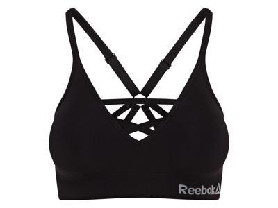 Reebok Dames sport-bh (Zwart, L)