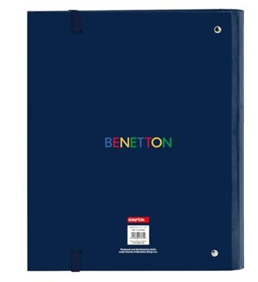 Ringmap Benetton Damero Marineblauw 27 x 32 x 3.5 cm