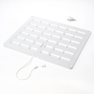 Nedco schuifrooster luxe 300 x 250 mm wit met koord