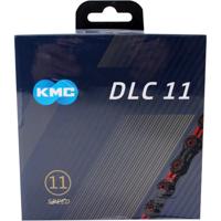 KMC fietsketting dlc 11 118 schakels - rood/zwart - thumbnail