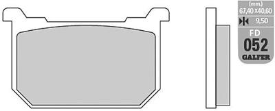 GALFER remblokken "fd052" brake pad fd052 g1054 organic