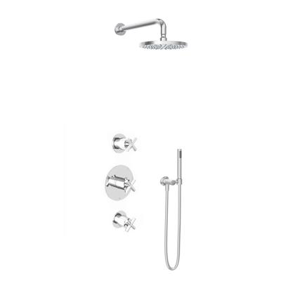 Hotbath Thermostatische Inbouw Douche Set Chap Met 2 Stopkranen Ibs 3 - Chroom