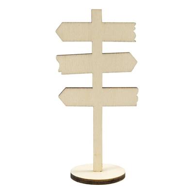 Creativ Company Houten bord pijlen op voet, 12cm