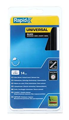 Rapid 12 mm lijmpatronen universeel zwart - 5000211 - 5000211 - thumbnail