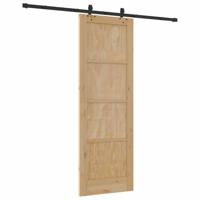 Schuifdeur met Hardware Set ORKDAL van Massief Vurenhout - thumbnail