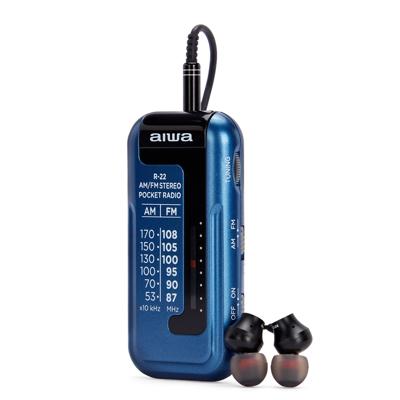 Transistorradio Aiwa R-22BL Blauw - thumbnail