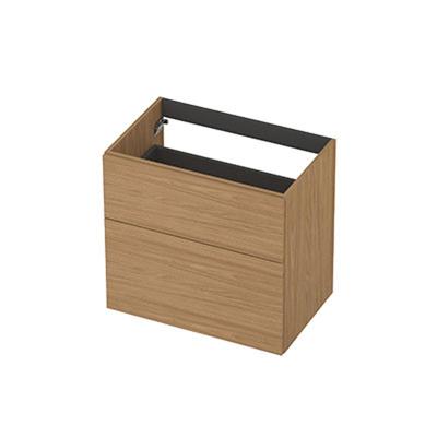 INK - Onderkast 2L A-sym Decor Tbv Grepen - 700x450x650 Mm - Blank Eiken