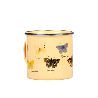 Esschert Design emaille mok vlinders