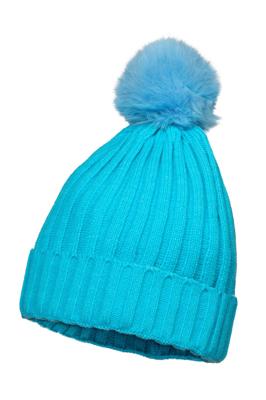 Skimuts aqua blauw