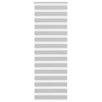 VidaXL Zebra rolgordijn 80x200 cm stofbreedte 75,9 cm lichtgrijs - thumbnail