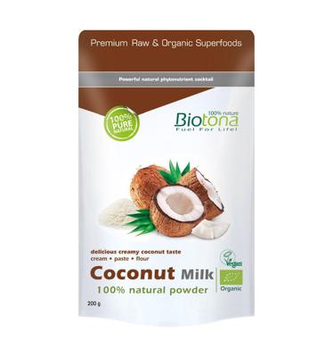 Biotona Coconut milk powder bio 200 Gram Biotona Coconut milk powder bio 200 Gram