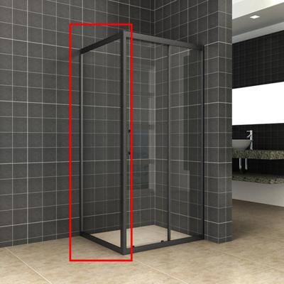 Wiesbaden Skyline zijwand 800x2000 mat-zwart 8mm NANO voor skyline schuifbare nisdeur Wiesbaden Skyline zijwand 800x2000 mat-zwart 8mm NANO voor skyline schuifbare nisdeur