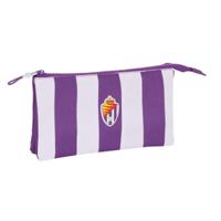 Pennenetui met 2 vakken Real Valladolid C.F. Paars 22 x 12 x 3 cm - thumbnail