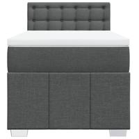 Boxspring met matras stof donkergrijs 180x200 cm - thumbnail