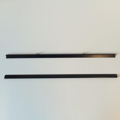 Posterklemmen set 420 mm lang 0/2 zwart