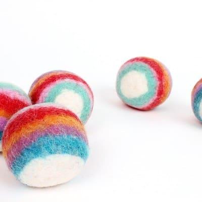Vilten Jongleer Ballen Pastel Kleuren Vilten Jongleer Ballen Pastel Kleuren