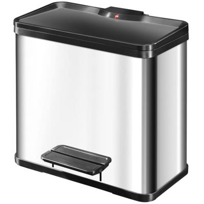 Hailo Prullenbak 3 x 9 l zilver, zwart Hailo Prullenbak 3 x 9 l zilver, zwart