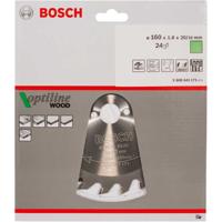 Bosch Accessoires Cirkelzaagblad Optiline Wood 160 x 20/16 x 1,8 mm, 24 1st - 2608641171 - thumbnail