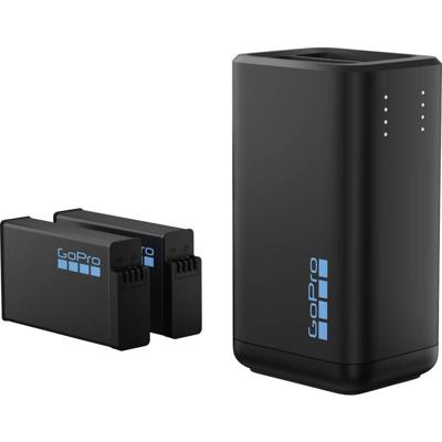 GoPro Enduro Dual Charger + Batteries for MAX2 Oplader GoPro Max
