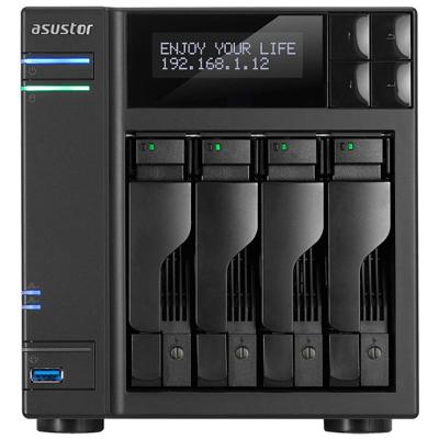 Asustor AS6404T NAS Mini Tower Ethernet LAN Zwart J3455
