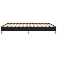 Bedframe stof zwart 160x200 cm - thumbnail