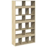 Kamerscherm 100x33x187,5 cm bewerkt hout sonoma eikenkleurig - thumbnail
