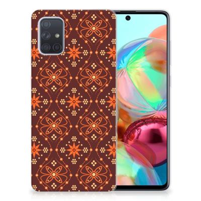 Samsung Galaxy A71 | TPU bumper | Batik Brown