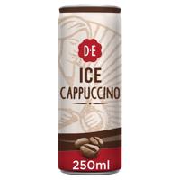 Douwe Egberts ice coffee, Cappuccino, blik van 25 cl, pak van 12 stuks - thumbnail
