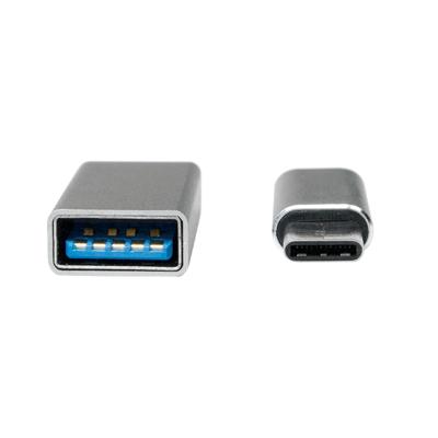 LogiLink USB 3.2 Gen 1 (USB 3.0) Adapter [1x USB-C stekker - 1x Micro-USB 2.0 B bus, USB 3.2 Gen 1 bus A (USB 3.0)] AU0040