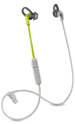 Plantronics BackBeat FIT 305 Sporthoofdtelefoon, draadloos, waterafstotend, ultralicht, grijs/limoen