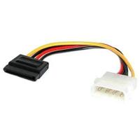 StarTech.com 15cm 4-pins LP4 naar SATA-kabel - LP4 / seriële ATA voedingsadapter - S-ATA 15-pins vrouwelijk/4-pins LP-4 stekker, recht - thumbnail