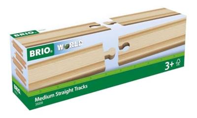 BRIO World Middellange rechte rails