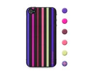 id America Cushi Stripe Soft Foam Pad voor iPhone 4/4S - 1 verpakking, Jazz Purple - thumbnail