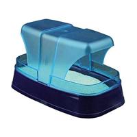 TRIXIE ZANDBAD MUIZEN / HAMSTERS KUNSTSTOF DONKERBLAUW / TURQUOISE 17X10X10 CM 3 ST - thumbnail