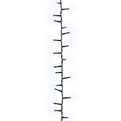 Lichtslinger compact met 400 LED's blauw 4 m PVC - thumbnail