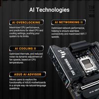 Asus TUF X870E-PLUS Moederbord Socket AMD AM5 Vormfactor ATX Moederbord chipset AMD® X870E - thumbnail