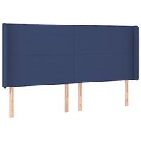 Boxspring met matras en LED stof blauw 160x200 cm - thumbnail