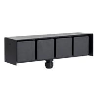 Buiten Wandstopcontact 4 Zwart - thumbnail