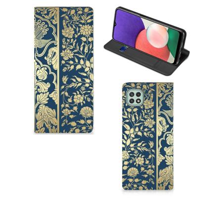 Samsung Galaxy A22 5G Smart Cover Beige Flowers Samsung Galaxy A22 5G Smart Cover Beige Flowers