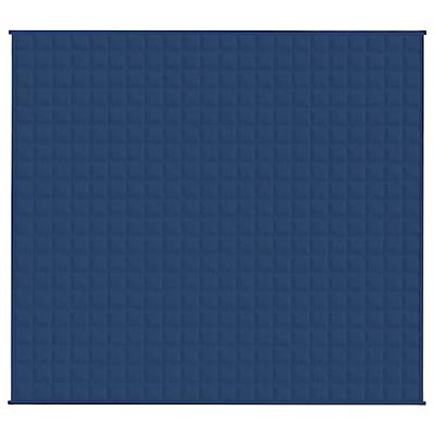 VidaXL Verzwaringsdeken 200x230 cm 13 kg stof blauw