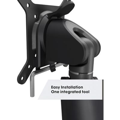 Vogels MOMO 2127 Monitor-tafelbeugel Aantal monteerbare displays: 1 Display(s) 109,2 cm (43) Zwart Kantelbaar, Draaibaar, In hoogte verstelbaar, Zwenkbaar