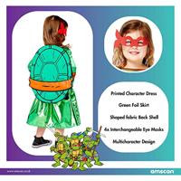 Kinderkostuum Teenage Mutant Ninja Turtles Meisje - thumbnail