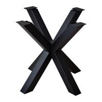 Stalen matrix zwart spinpoot 80 bij 80 cm en hoogte 72 cm (8 x 8 cm) - thumbnail