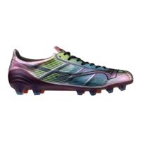 Mizuno Alpha II Japan Gras Voetbalschoenen (FG) Zilver Zwart Blauw - thumbnail