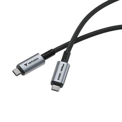 Verbatim Mobiele telefoon Kabel [1x USB 4 stekker - 1x USB 4 stekker] 1.2 m USB-C 4