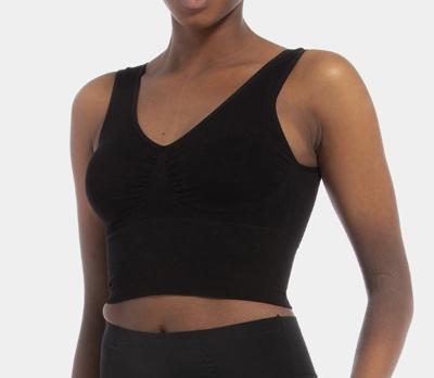 Magic Bodyfashion Maagband BH - Bamboe comfort Shape bra - Lange bh Top - Buik corrigerend - XL - Zwart- Corrigerend ondergoed - XL- Corrigerend -