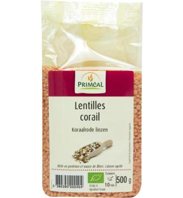 Primeal Linzen rood bio 500 Gram