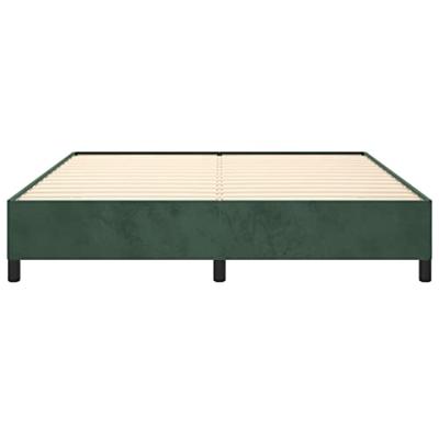 Bedframe fluweel donkergroen 180x200 cm