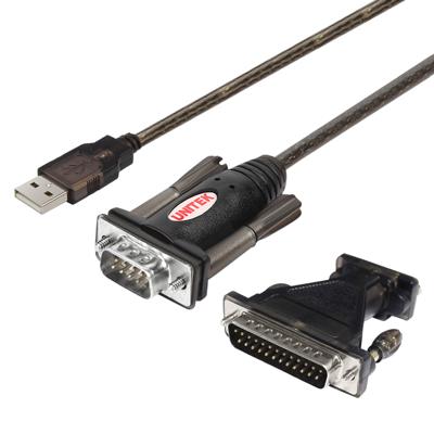 UNITEK Y-105A seriële kabel Zwart 1,5 m USB Type-A DB-9